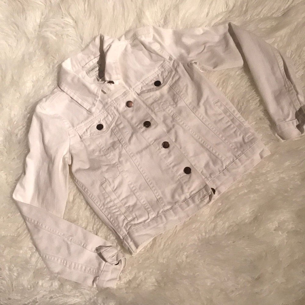 White jean jacket